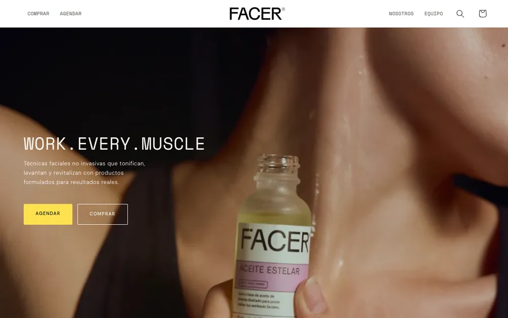 Portada de la tienda Facer México