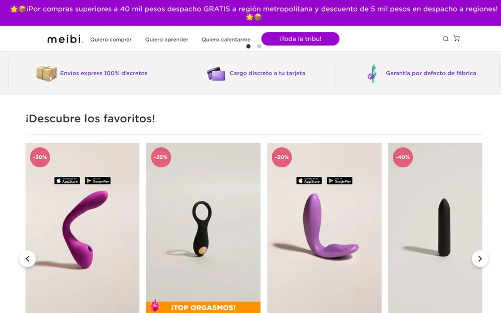 Portada de la tienda Meibi Chile